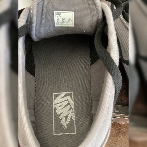 Vans Authentic Grey Canvas Sneakers | Men’s 9.5 | Clean & Classic - Picture 12 of 13